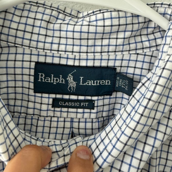 Ralph Lauren Men's Blue Checkered Shirt - Picture 5 of 9
